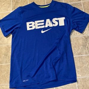 Beast blue Nike tee shirt